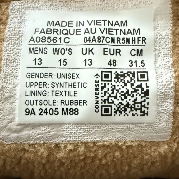 Converse Men's Chuck Taylor CTAs Malden Street Mid Boots Water Repellent Brown - Picture 3 of 10